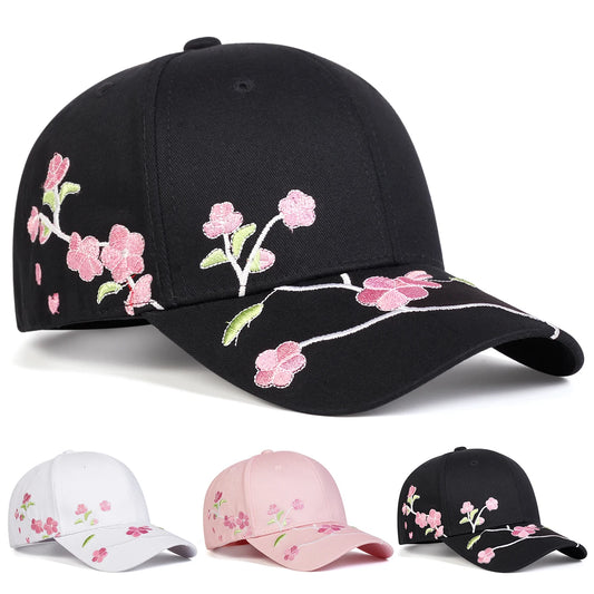 Casquette Sakura brodée – style printemps 🌸